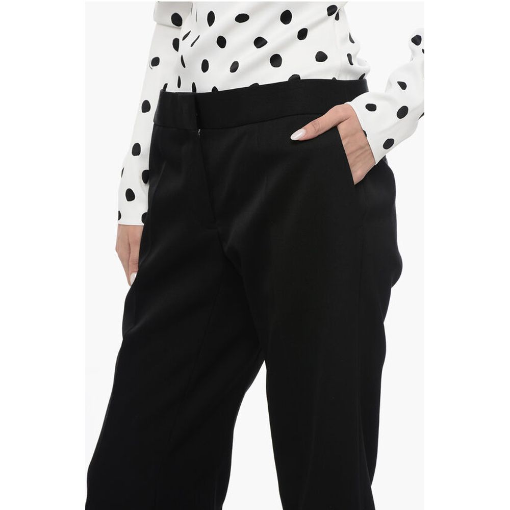 Jil Sander Grain de Poudre Wool Pants with Relaxed Fit