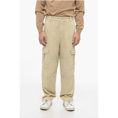 Isabel Marant Twill Fabric Cargo Pants with Belt Loops