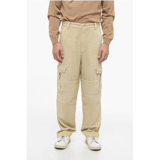 Isabel Marant Twill Fabric Cargo Pants with Belt Loops