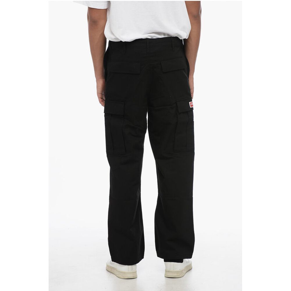 Kenzo Cotton Cargo Pants with Drawstringed Waistband