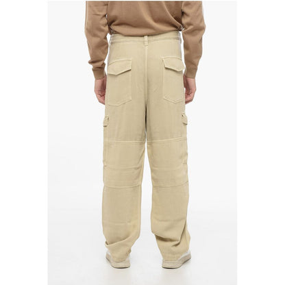 Isabel Marant Twill Fabric Cargo Pants with Belt Loops