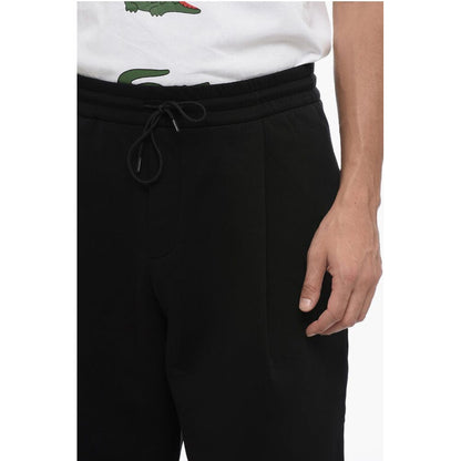 Armani EMPORIO Single-pleated Cotton Blend Sweatpants