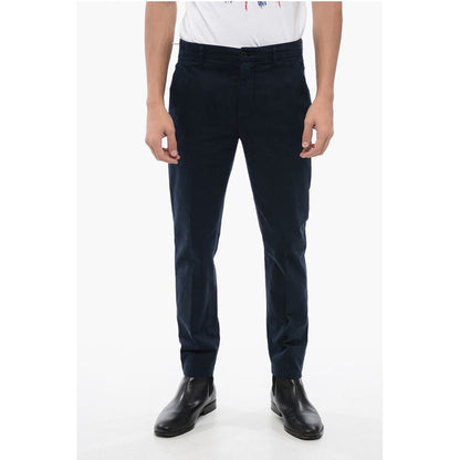 Department 5 Cotton Stretch Chinos Pants with Flap Pockets