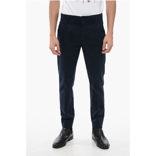 Department 5 Cotton Stretch Chinos Pants with Flap Pockets