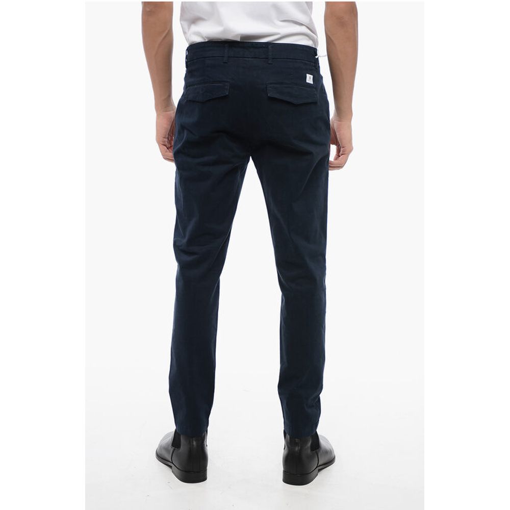 Department 5 Cotton Stretch Chinos Pants with Flap Pockets