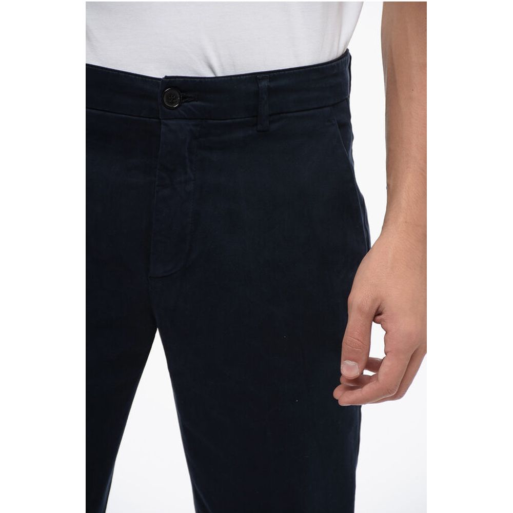 Department 5 Cotton Stretch Chinos Pants with Flap Pockets