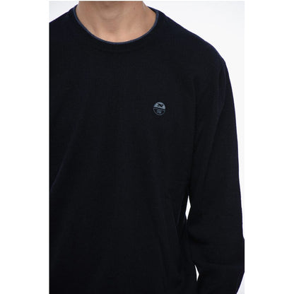 North Sails Wool Blend Crewneck Sweater with Contrasting Edges