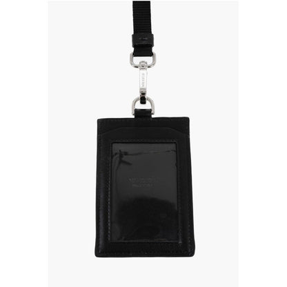 Neil Barrett Leather FAIR-ISLE THUNDERBOLT Badge Holder