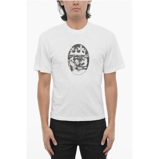 Neil Barrett Printed slim Fit ROCK BAND ZODIAC LEON Crew-neck T-shirt