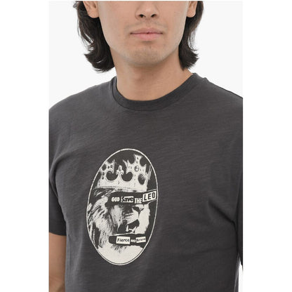 Neil Barrett Printed ROCK BAND ZODIAC LEON Crew-neck T-Shirt