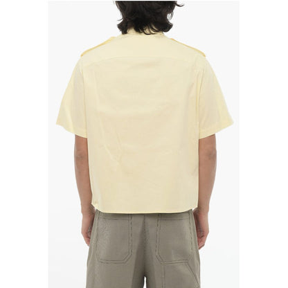 Neil Barrett Short Sleeved Loose Fit Shirt with Double Breast Pocket