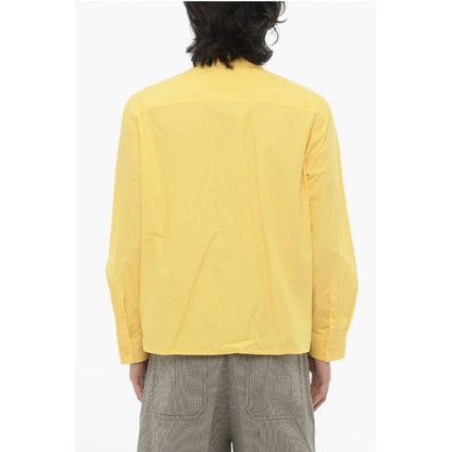 Neil Barrett Solid Color Loose Fit Shirt with Double Breast Pocket