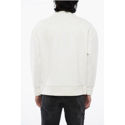 Neil Barrett Cotton Neoprene FAIRISLE THUNDERBOLT Easy Fit Sweatshirt