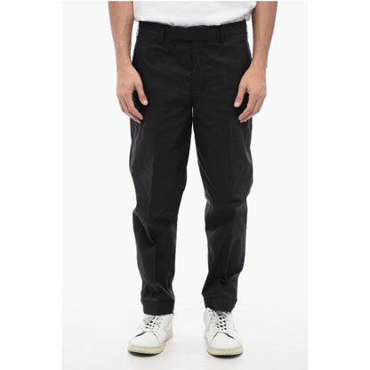 Neil Barrett Regular Rise METAL HEM Cotton Blend Pants
