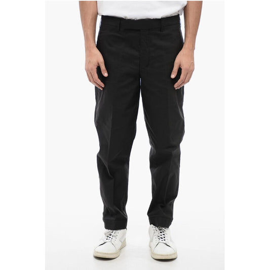 Neil Barrett Regular Rise METAL HEM Cotton Blend Pants