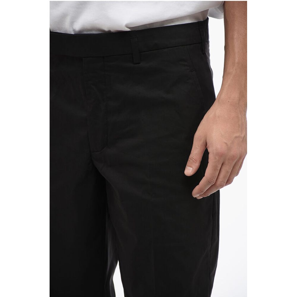 Neil Barrett Regular Rise METAL HEM Cotton Blend Pants