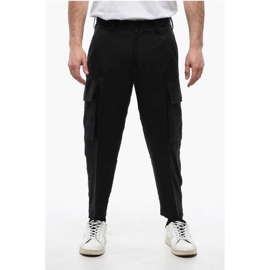 Neil Barrett Silk Blend FIREMAN Cargo Pants