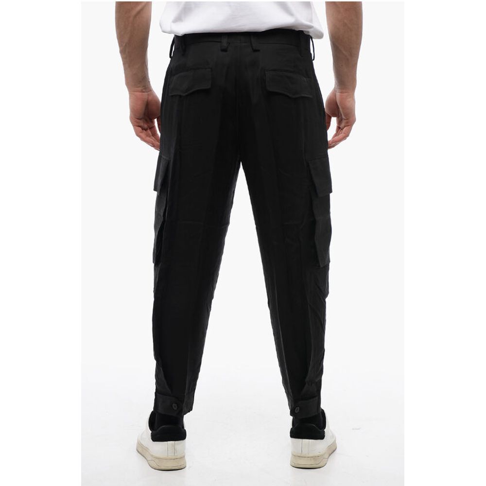 Neil Barrett Silk Blend FIREMAN Cargo Pants