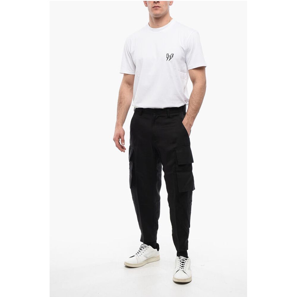 Neil Barrett Silk Blend FIREMAN Cargo Pants
