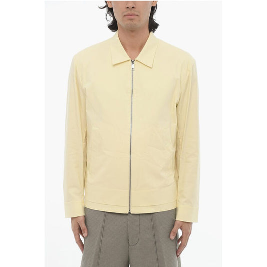Neil Barrett Solid Color Harrington Jacket with Zip Closure