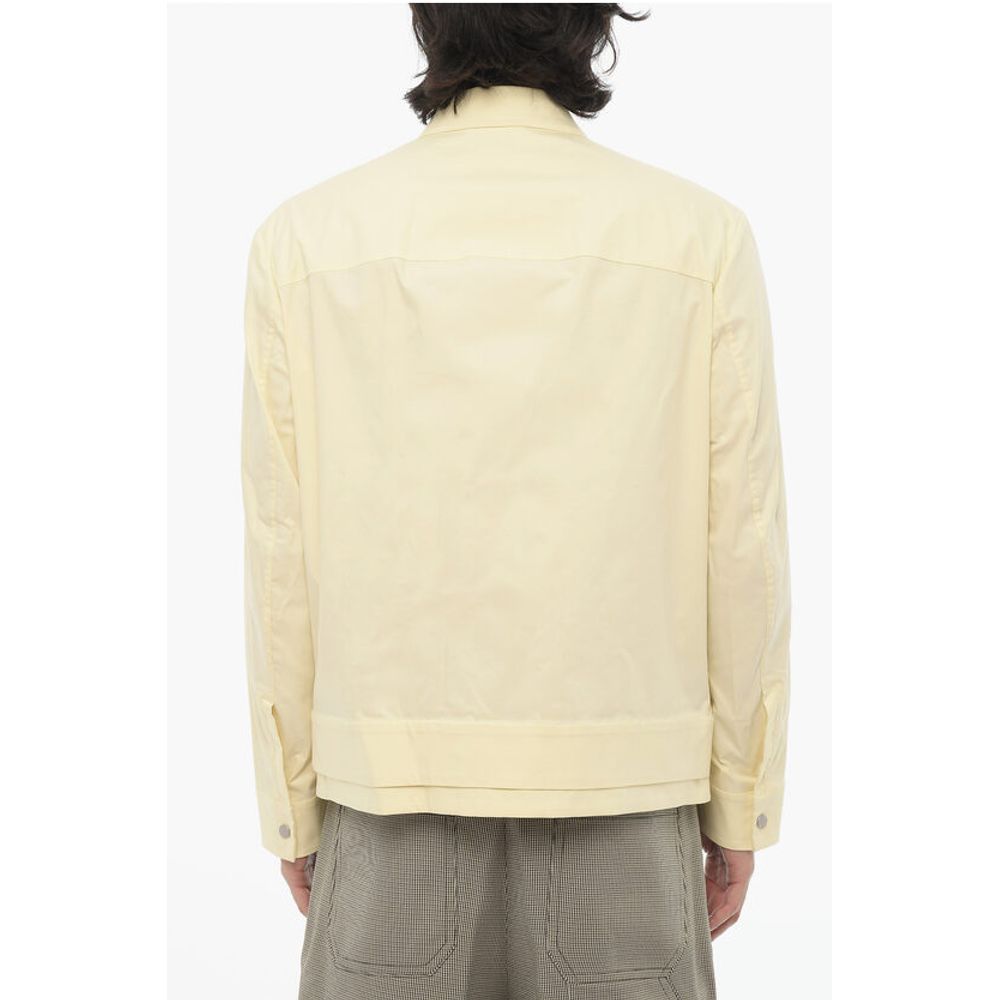 Neil Barrett Solid Color Harrington Jacket with Zip Closure