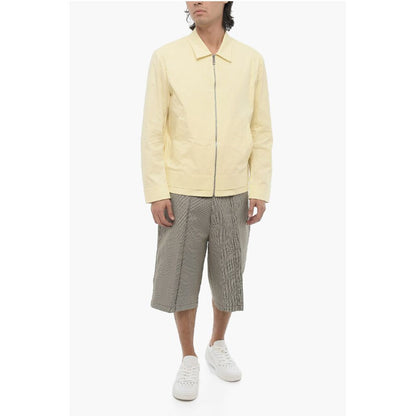 Neil Barrett Solid Color Harrington Jacket with Zip Closure