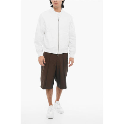 Neil Barrett Lightweight Skinny Fit Bomber Jacket with Zip Closure