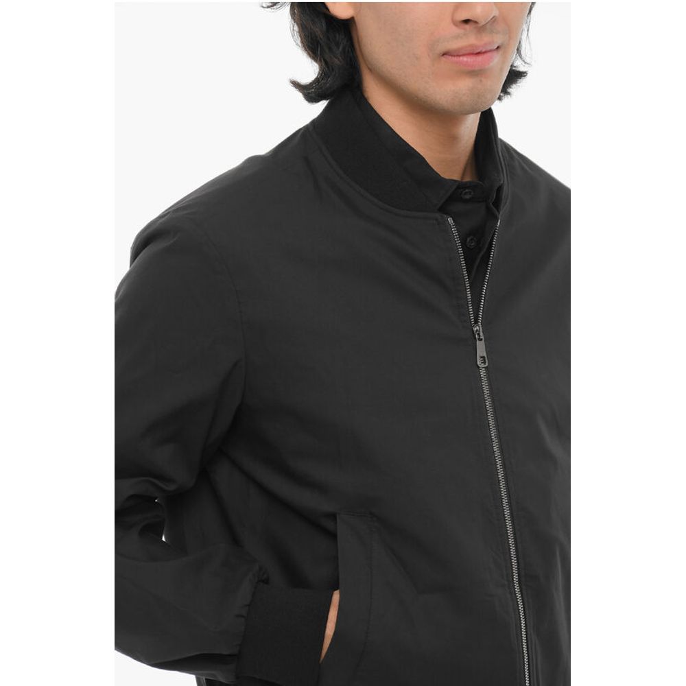 Neil Barrett Lightweight Skinny Fit Bomber Jacket with Zip Closure