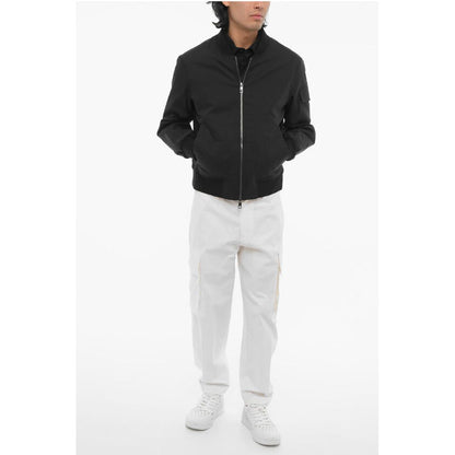 Neil Barrett Lightweight Skinny Fit Bomber Jacket with Zip Closure
