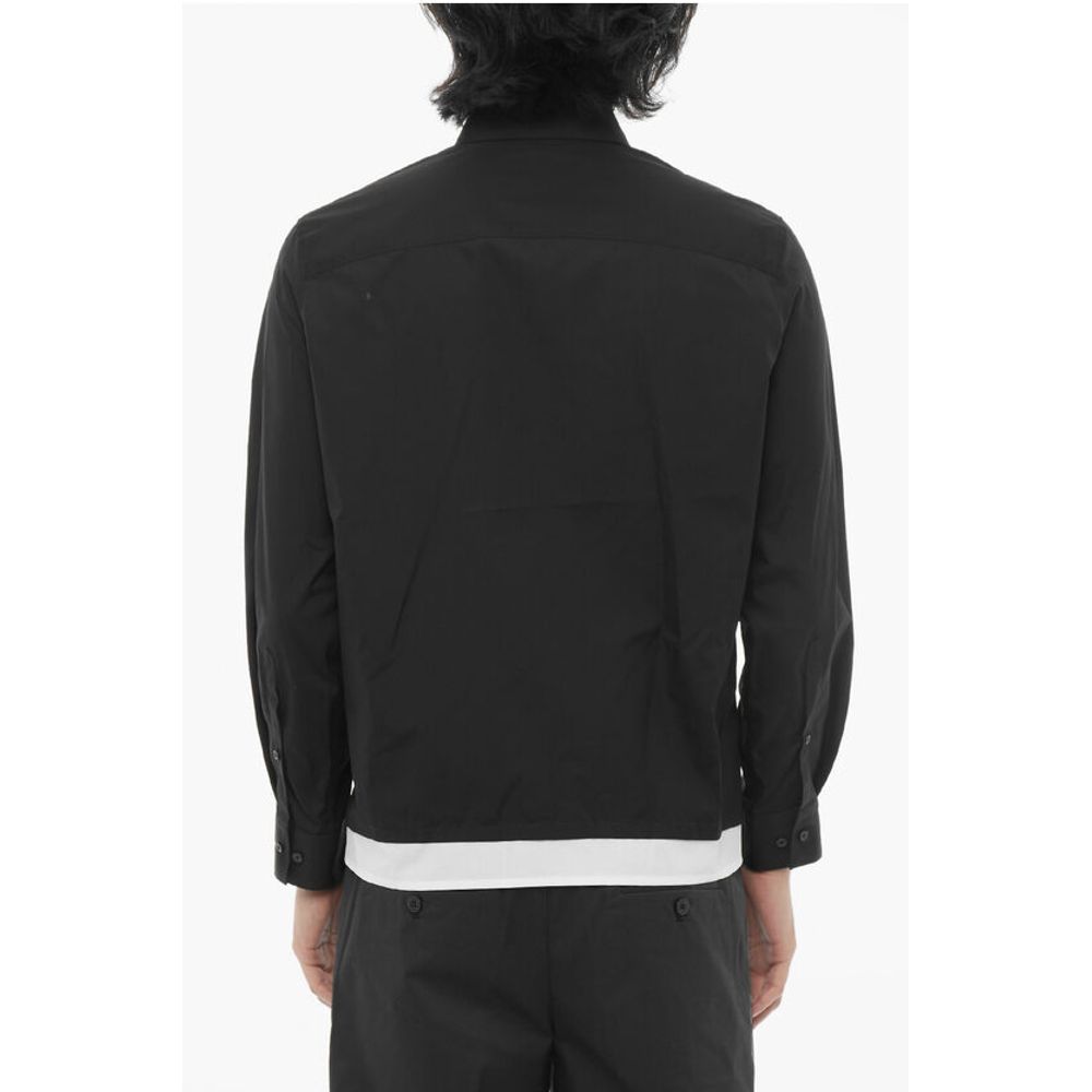 Neil Barrett Loose Fit Casual Shirt with Contrast Details
