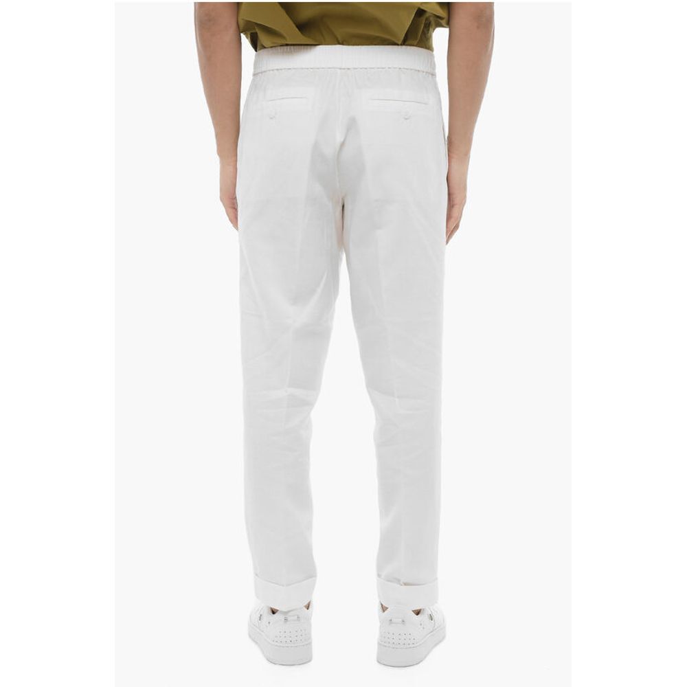 Neil Barrett Slim Fit REM Pants with Elastic Waistband