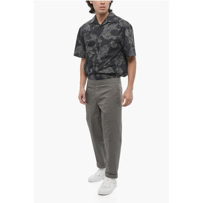Neil Barrett Low-Waist Slim Fit Pants with Drawstring Waist