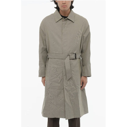 Neil Barrett Embroidered RAINMAC Coat with Belt