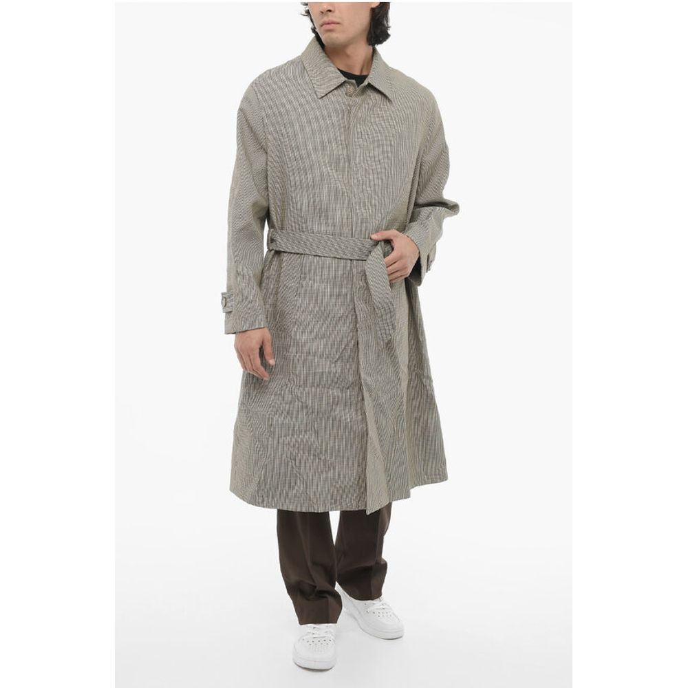Neil Barrett Embroidered RAINMAC Coat with Belt