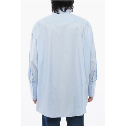 Ami Alexandre Mattiussi Button-down Cotton Shirt with Hidden Buttoning