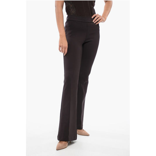 Avenue Montaigne Stretchy High-Waist Pants with Flared Fit