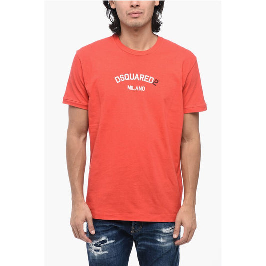 Dsquared² Cotton Crew-neck T-shirt with Frontal Print