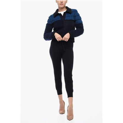 Bottega Veneta Polo Neck Wool Crop Pullover