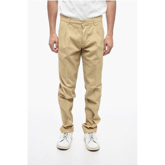 Maison Clochard Cotton Chino Pants with Logo