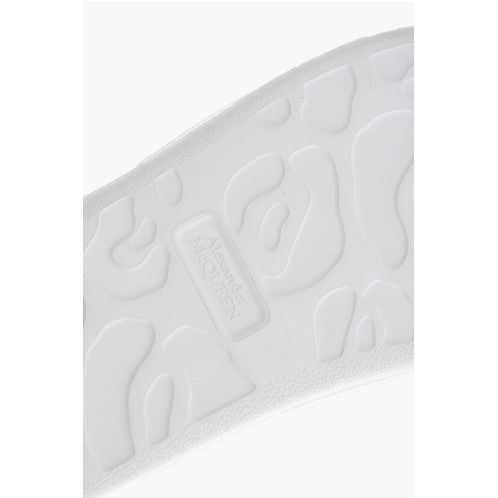Alexander McQueen Rubber GLITTER TRANSPARENT Sliders with Embossed Logo