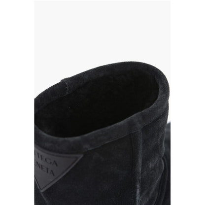 Bottega Veneta Shearling SNAP Ankle Boots with Logo Application