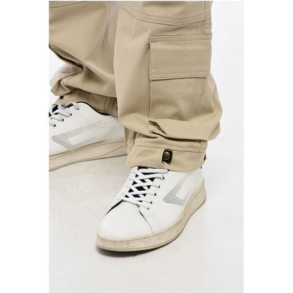 Cultura Cotton Cargo Pants with Golden Button