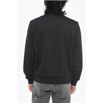 Diesel Felpa Girocollo S-GINN-K35 In Cotone Garzato Con Stampa Logo