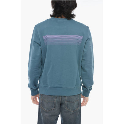 Diesel Brushed Cotton S-GINN-E3 Crewneck Sweatshirt With Logo Print