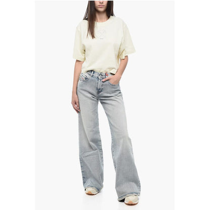 Diesel D-AKEMI Flared Denims with Light Wash L.32