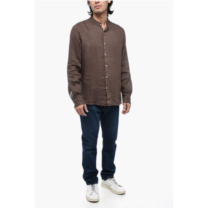 Altea Mandarin Collar Pure Linen Shirt