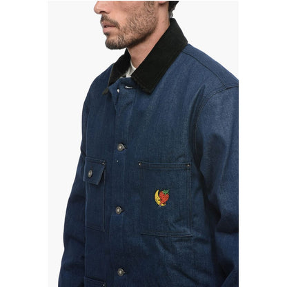 Sky High Farm Denim Utility Jacket with Velvet Collar