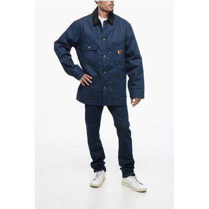 Sky High Farm Denim Utility Jacket with Velvet Collar