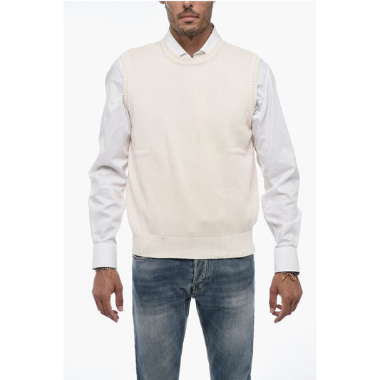 Corneliani Cotton Knit Crewneck Vest