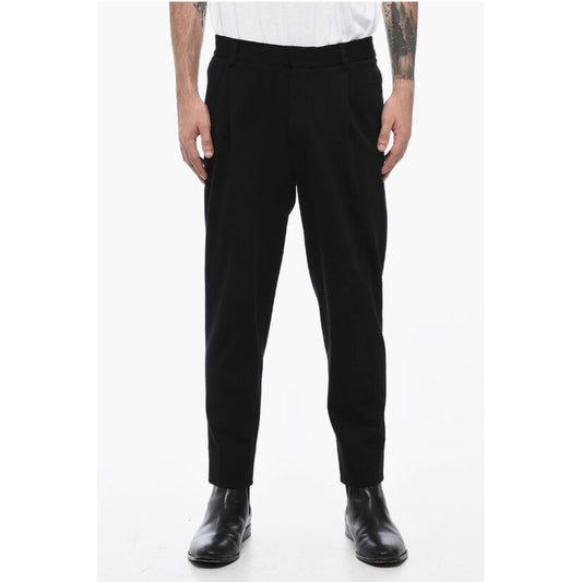 Corneliani CC COLLECTION Single-pleated Jersey Pants